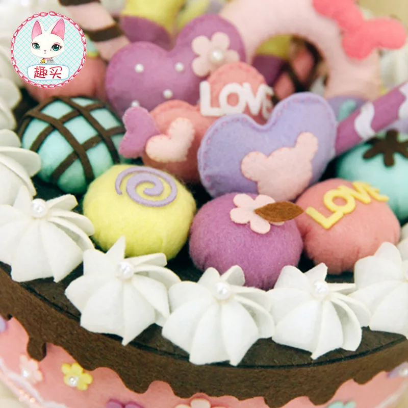 Коробка для хранения из войлочной ткани 21 х8 см детский чехол торта на день