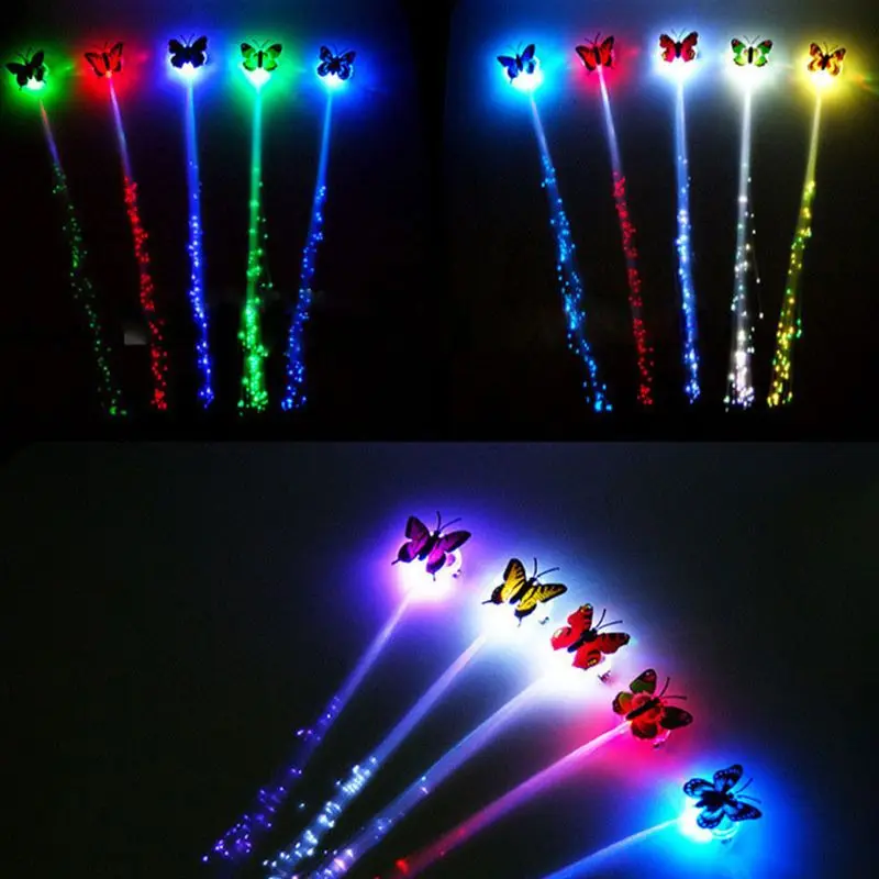 Светодиодный ная бабочка светодиодсветодиодный мигающая волокнистая тесьма для