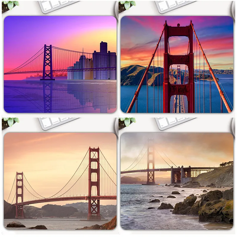Лидер продаж коврик для мыши ноутбука с принтом Golden Gate Bridge игровой ПК