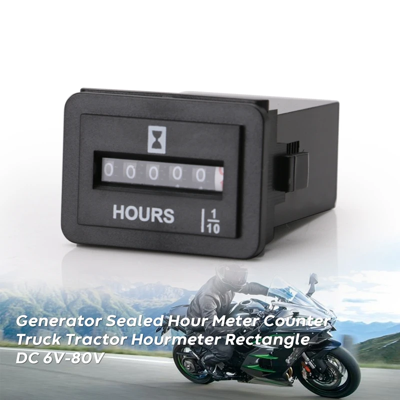 

Генератор 10 В-80 В постоянного тока, герметичный счетчик часов для магнитных тракторов, автомобильный песометр