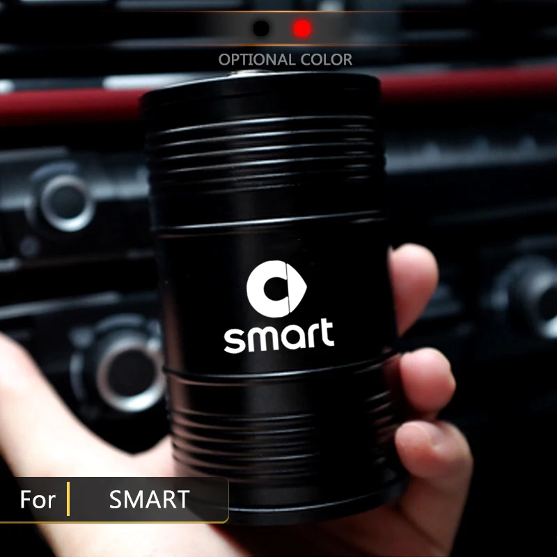 Для Smart Fortwo Forfour 453 451 450 Автомобильная Алюминиевая Пепельница Креативная Настраиваемая Логотип Бездымный Держатель для Кубков