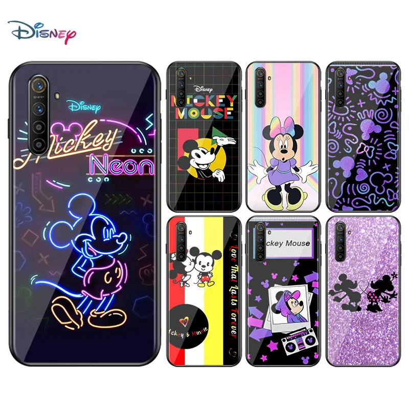 

Disney Cartoon Fashion Minnie Mickey Mouse For OPPO A93 A92 A73 A53S A52 A32 A31 A12E A1K F17 F15 Find X2 Soft Black Phone Case
