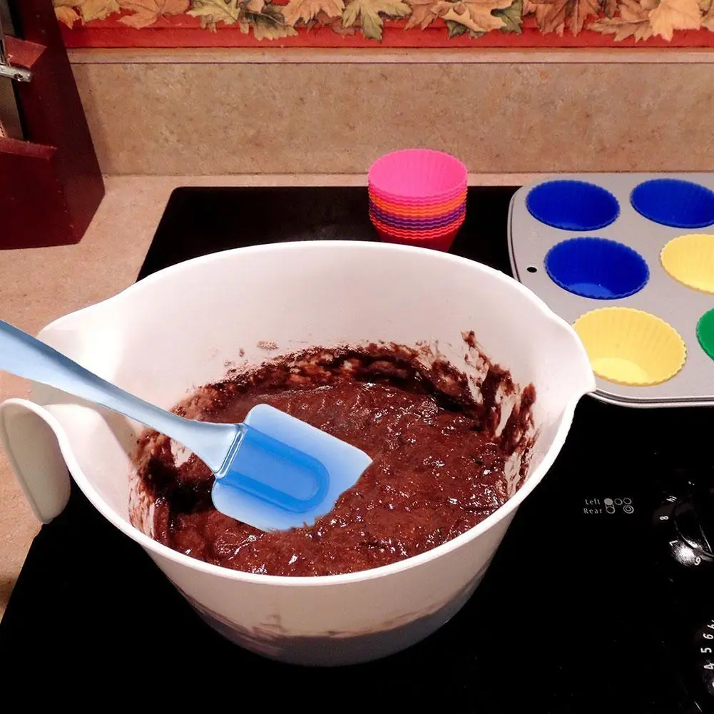 HobbyLane 3 шт./набор прозрачные синие термостойкие силиконовые лопатки инструмент