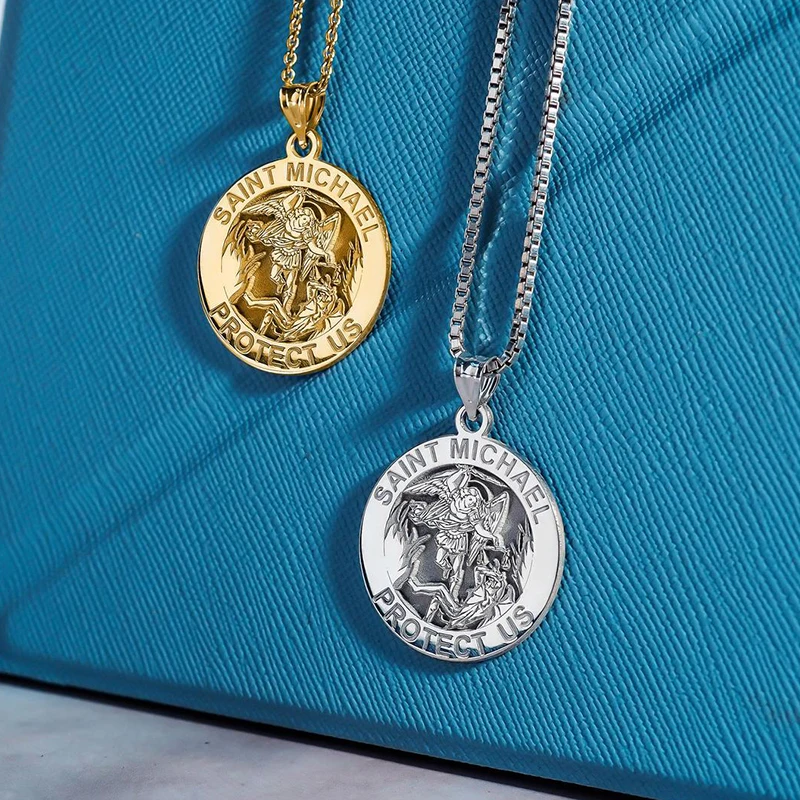 Цепочка из титановой стали с изображением ангела|Ожерелья подвеской| |