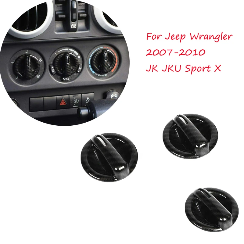 

Для Jeep Wrangler 2007 2008 ~ 2010 JK JKU Sport X кнопка переключения автомобильного кондиционера рамка Крышка отделка центральное управление рамка наклейки