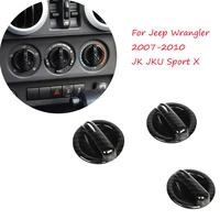 for jeep wrangler 2007 20082010 jk jku sport x car air conditioner switch button frame cover trim center control frame stickers