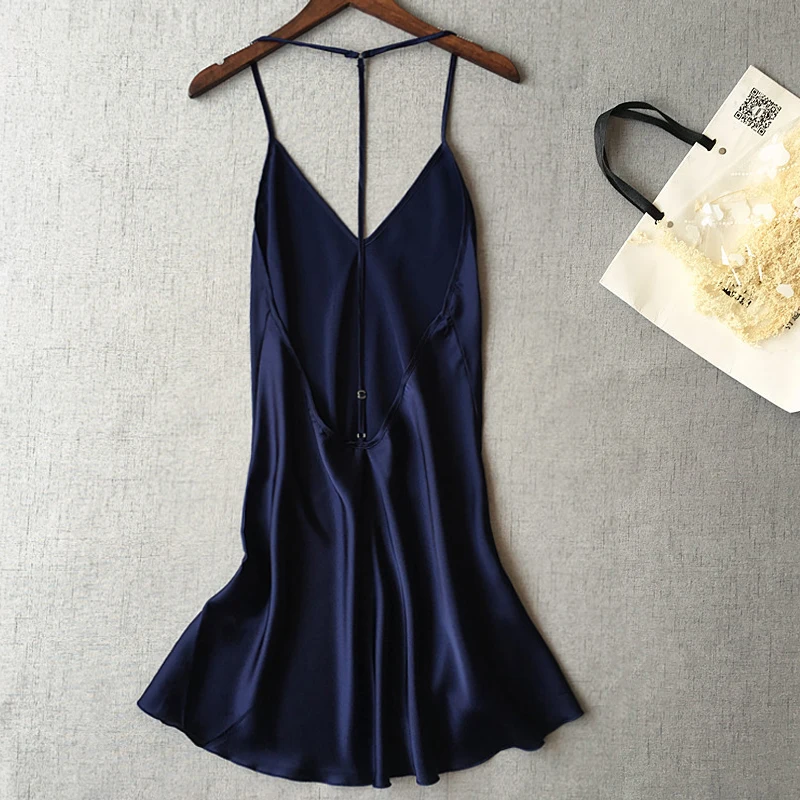 Новинка женские сексуальные атласные ночные рубашки домашняя одежда