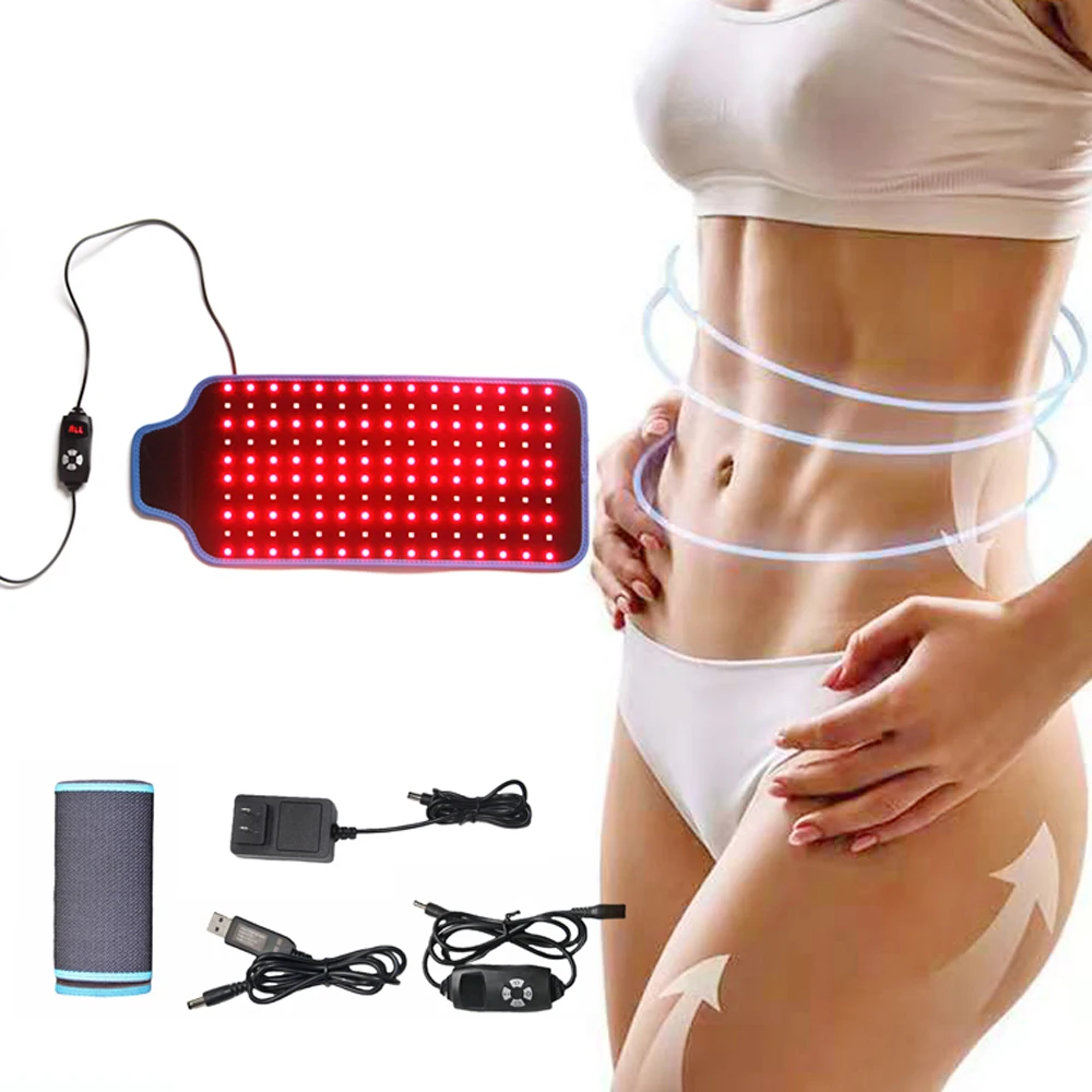 Pain Relief Weight Physical Loss Light Belt Infrared 660Nm 850Nm Infrared Wrap Belt For Body Slim Led Red Light Therapy