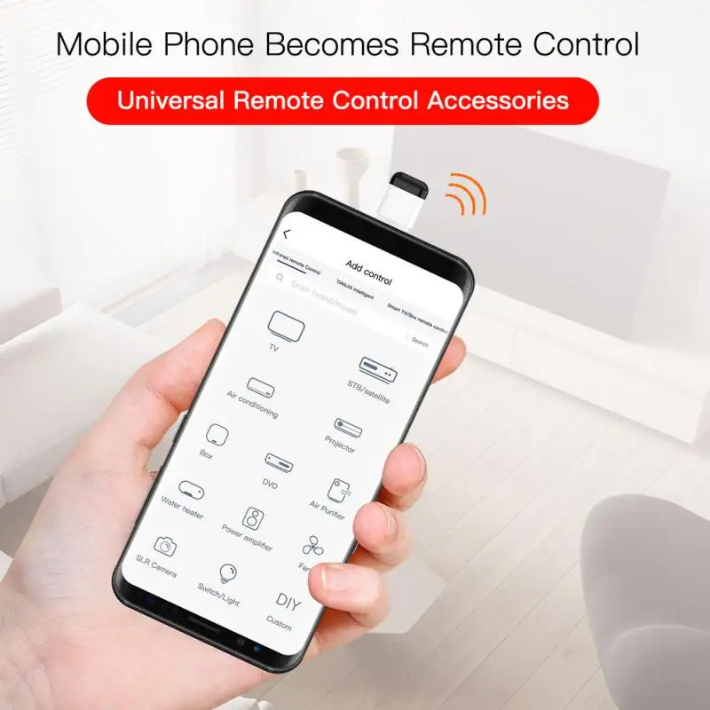 

Type C Micro USB Lightning For Smart App Control Mobile Phone Remote Control Wireless Infrared Appliances Adapter For TV TV BOX