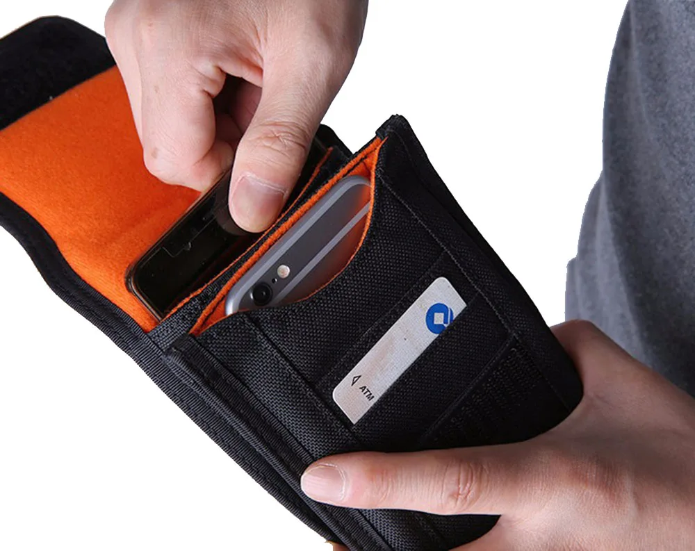 Тактическая поясная сумка 19x11x2 см ударопрочный двойной кошелек для телефона