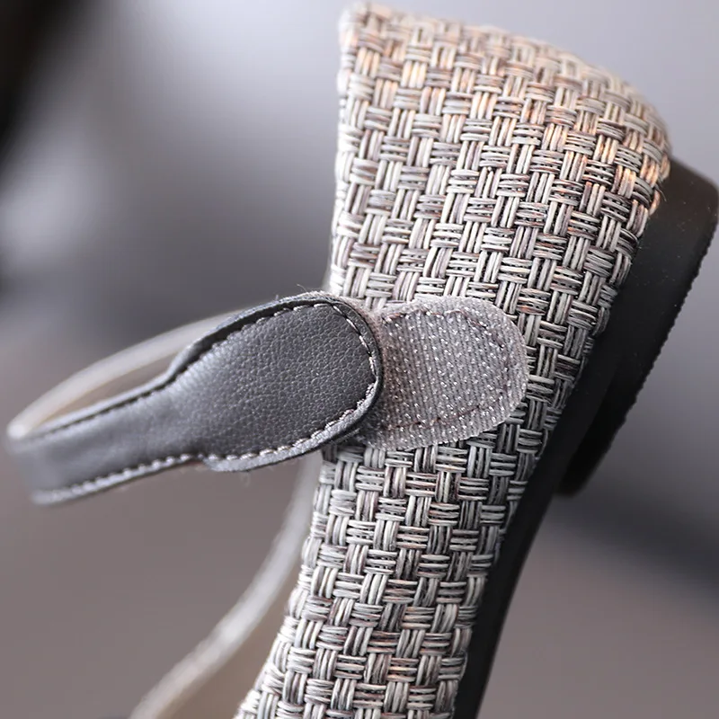 

Kid Sandals Girls Princess Shoes Fashion Solid Color Children Bow Little Girls Leather Shoes Toddler Girls Shoes Dancing Spring