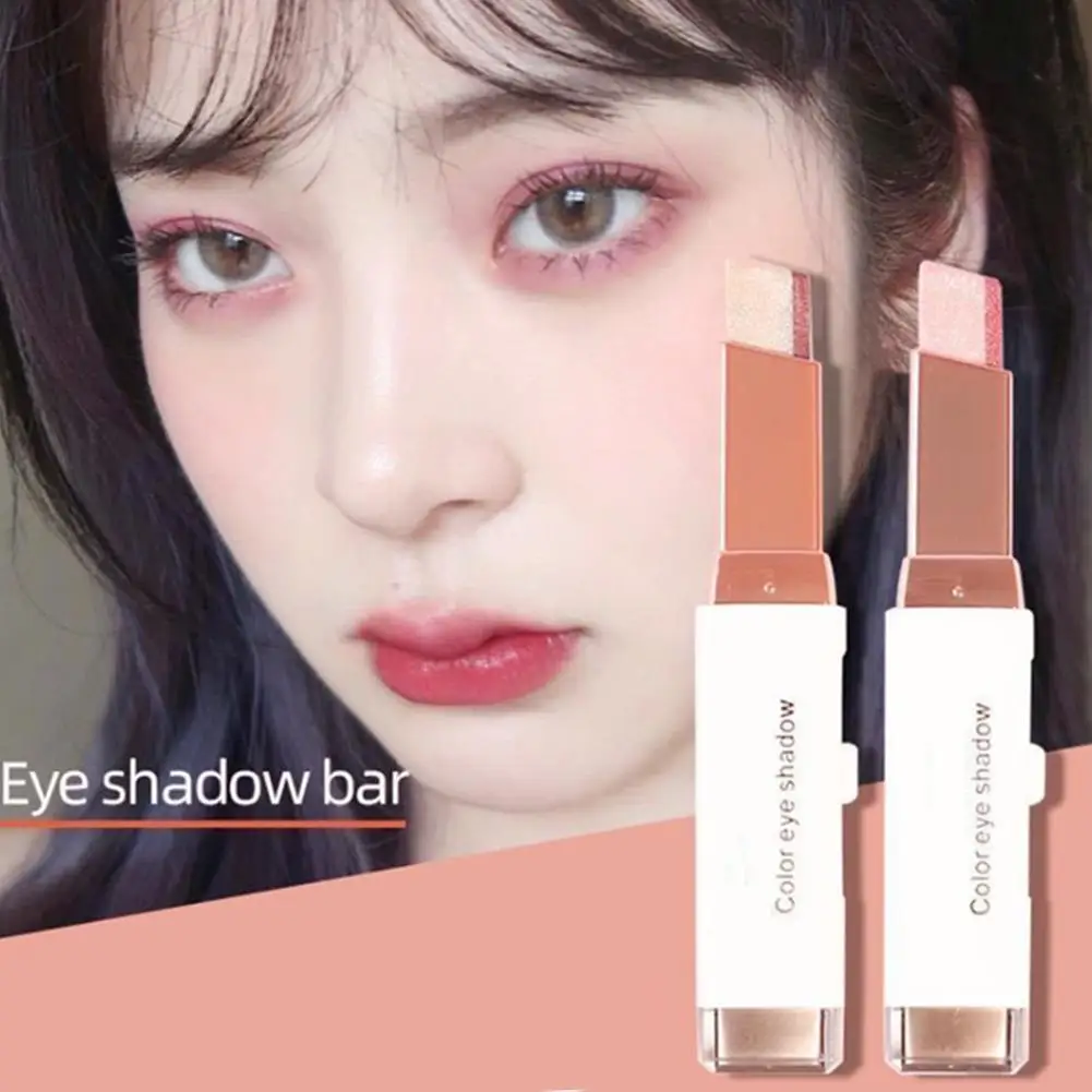 

Gradient Two-color Eyeshadow Stick Stereo Shimmer Double Waterproof Pen Makeup Tool Shadow Cream Eye Eye Color Cosmetics X0G0