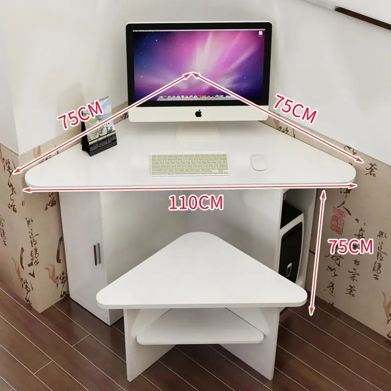 Угловой компьютерный стол простой компактный маленький минималистичный столик