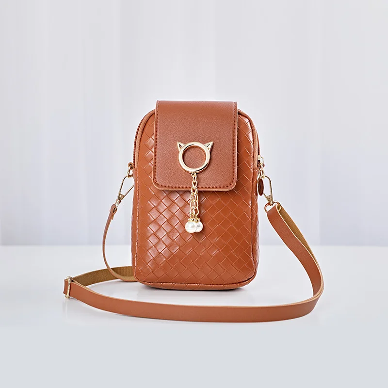 

2021 New Woman Brand Mini Diagonal Bag High-Quality Mobile Phone Bag Multifunctional Female Wallet Cutch Fashion Shoulder Bag