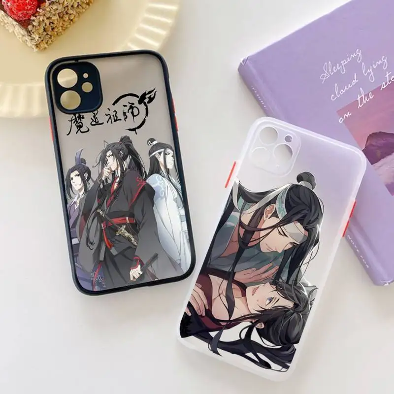 

Chinese style mo dao zu shi anime Phone Case matte transparent For iphone 7 8 11 12 13 plus mini x xs xr pro max cover