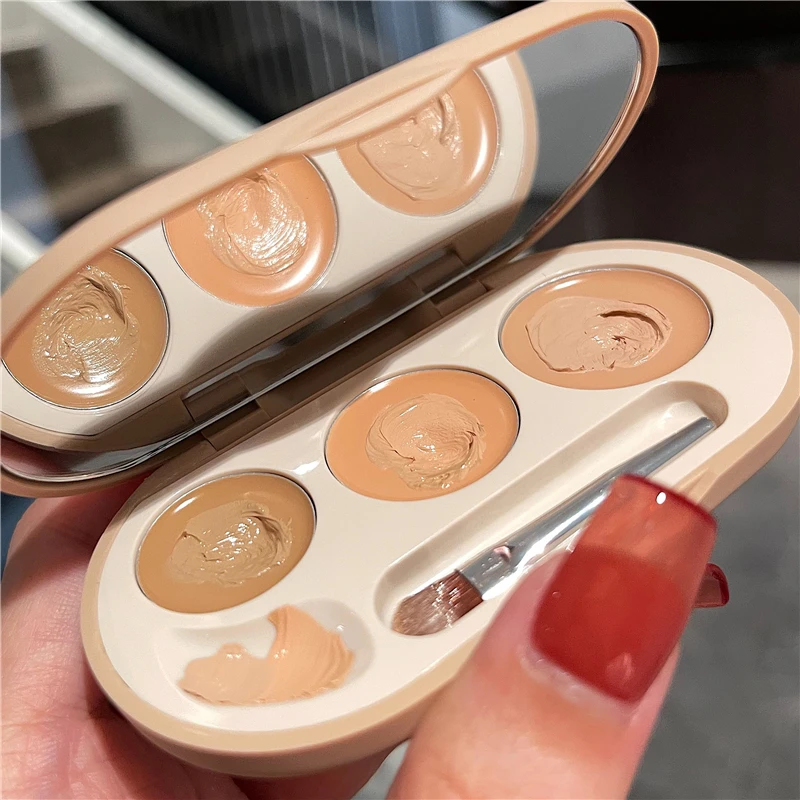 Профессиональная палитра консилеров для макияжа 3 цвета полный охват