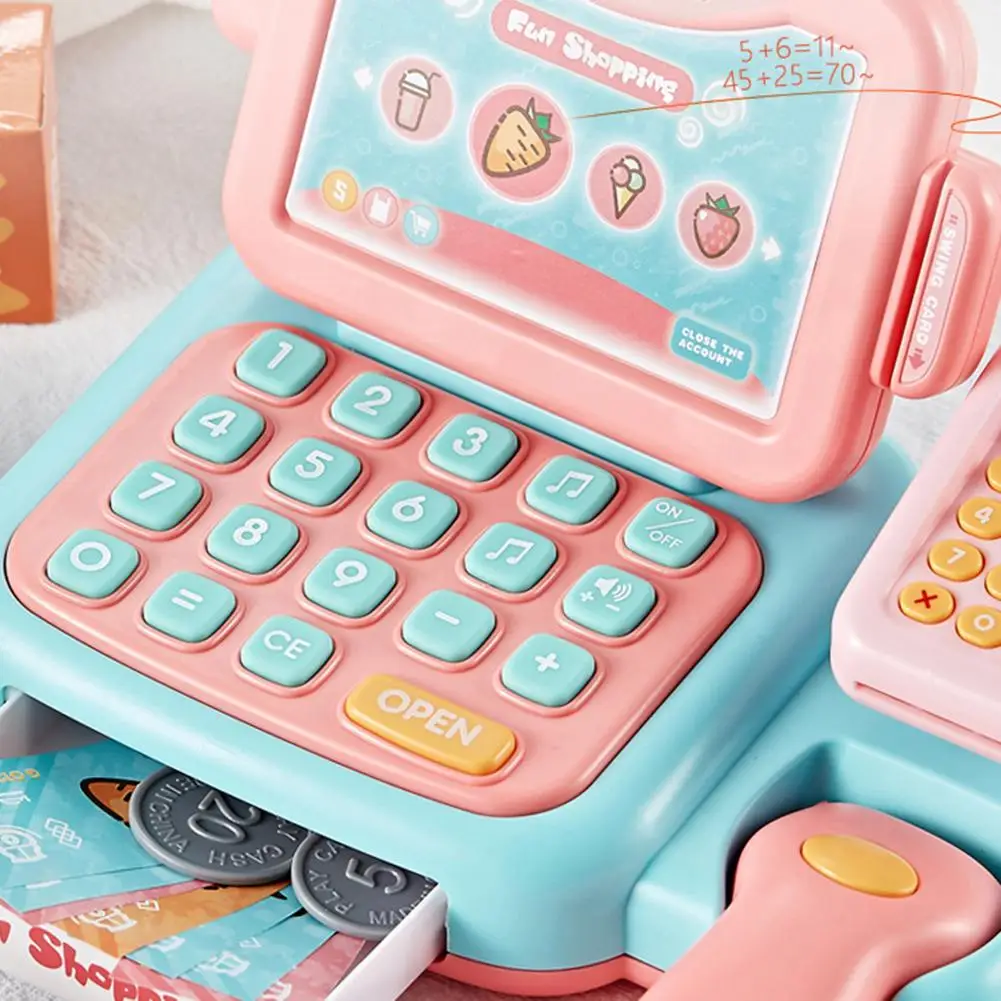 Cash Register Toy Educational Baby Toys with Scanner Sound Calculator for Kids Toddlers For Children | Игрушки и хобби