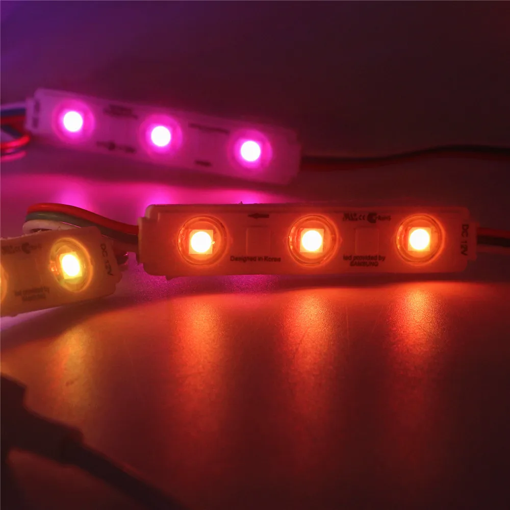 WS2811 2811 IC полноцветный светодиодный пиксельный модуль для литья под давлением DC12V