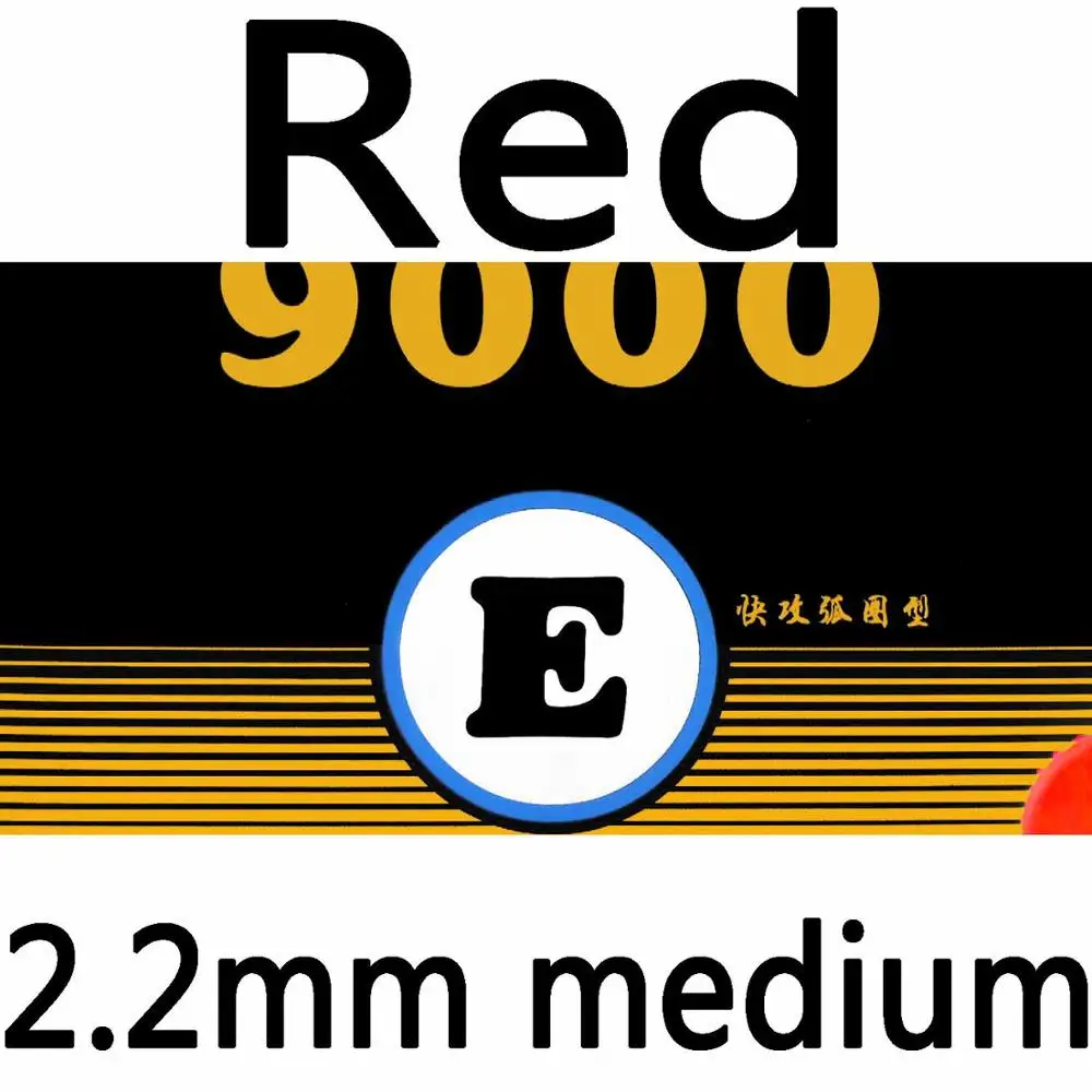 red medium Yinhe/Млечный Путь/Galaxy 9000E(9000 E, 9000-E) pips-in настольный теннис/pingpong Резина с губкой - Цвет: red medium