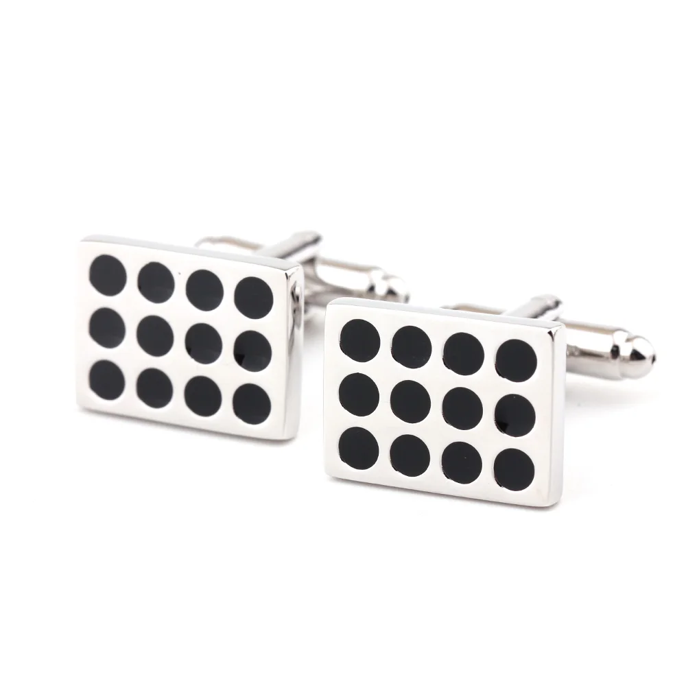 New Brand Cuff Links black strip design for men cufflinks Paint men's shirt buttons Luxury brand cufflink cuff link | Украшения и