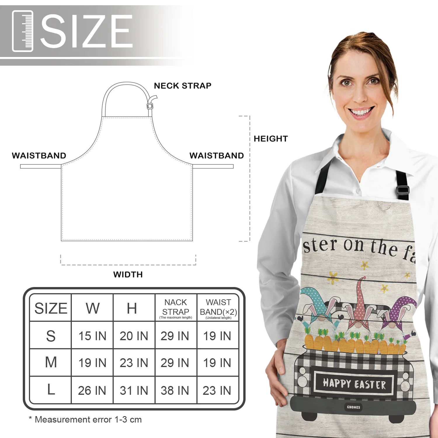 Грузовик яйца гномы зерна древесины приготовления кухня фартук для женщин