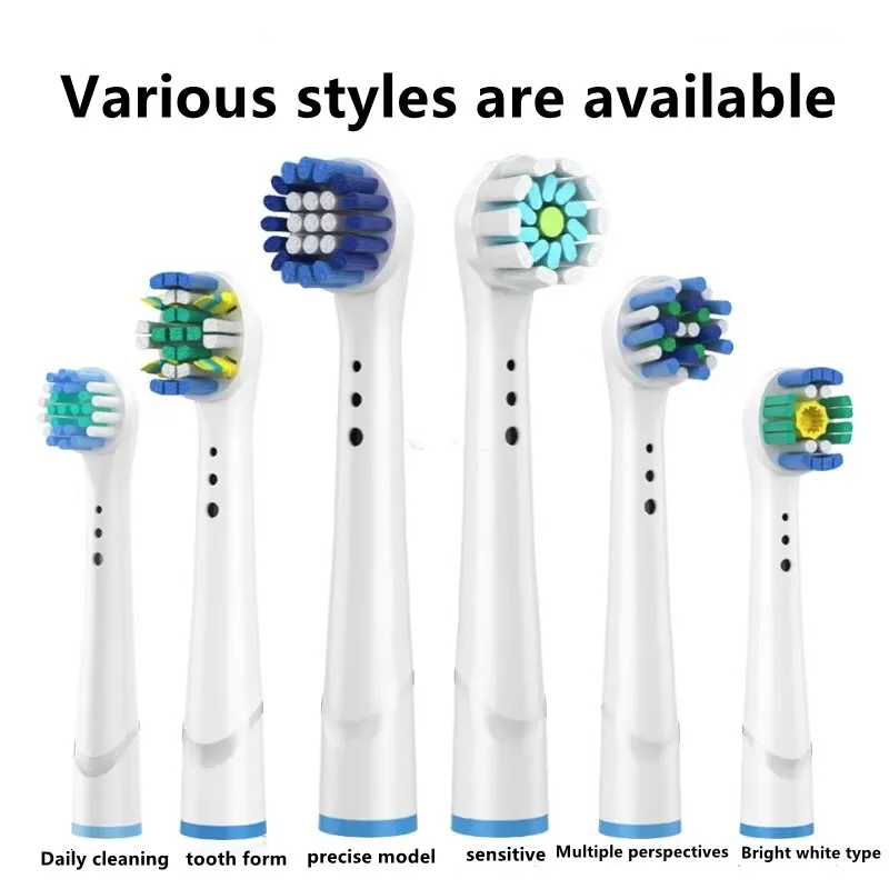 Сменные насадки для электрической зубной щетки Oral-B Fit Advance Power/Pro Health/Triumph/3D Excel/Vitality Precision Clean, 4X