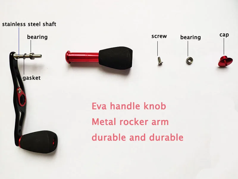 Metal Fishing Reel Handle EVA Knobs For Casting/Spinning Wheels Rocker Tackle Accessory | Спорт и развлечения