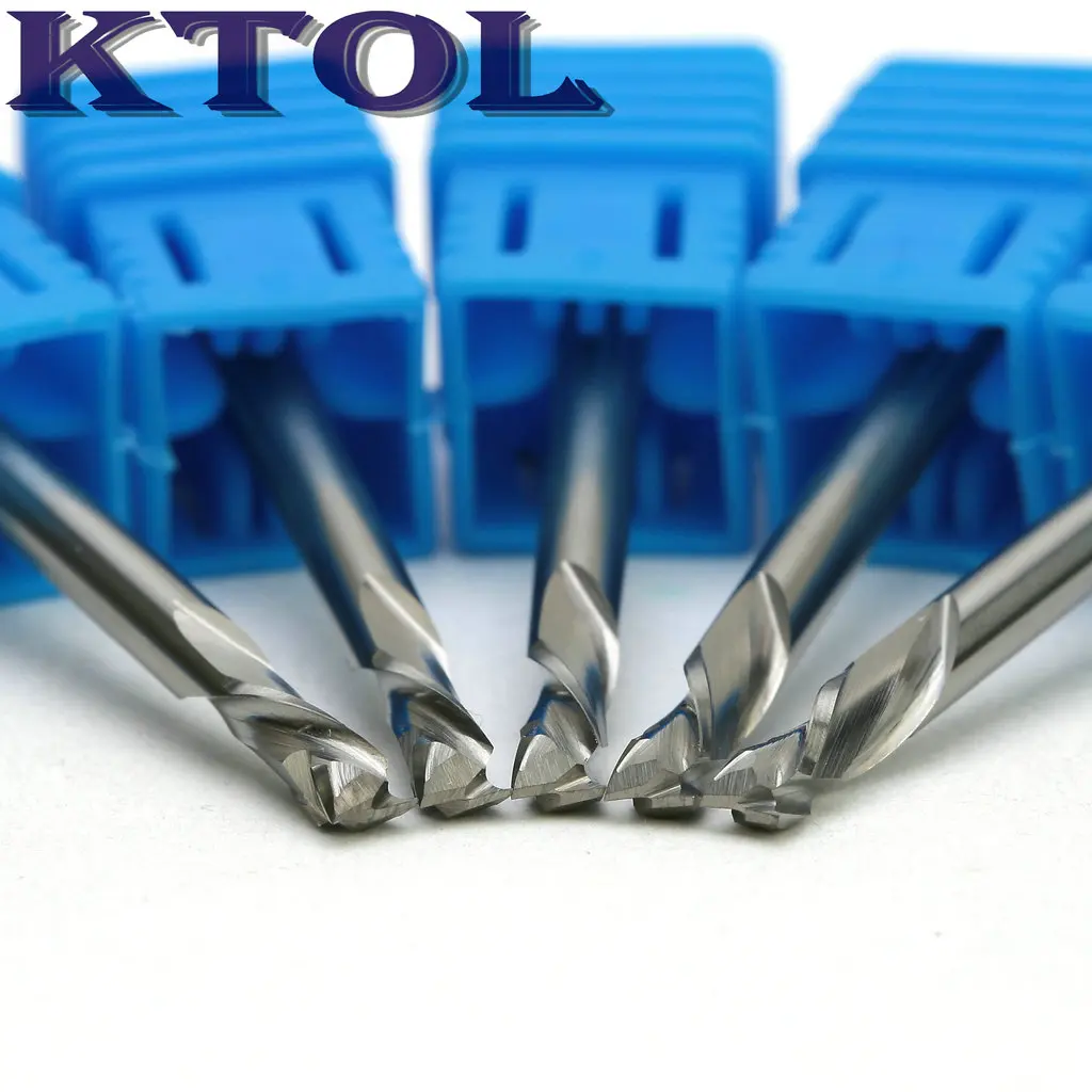 vender 3.175 X 8 MM & Baixo ( Esquerdo E Direito ) Dois Flauta Espiral De Tungstênio Router Para Madeira, Ferramentas De Madeira De Venda