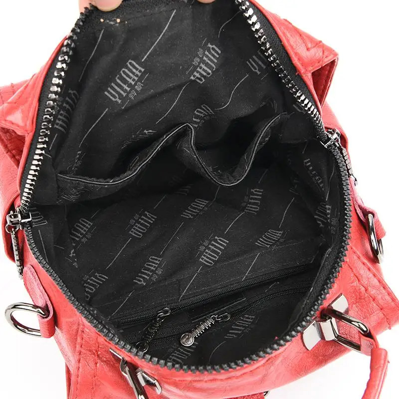 

Multi-function Women Small Backpack High Quality Leather Backpacks for Teenage Girls School Shoulder Bags Bagpack mochila mujer