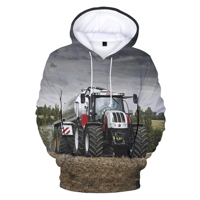 

Car Tractor 3D Print Hoodie Sweatshirts Men Women Fashion Casual Funny Pullover Unisex Streetwear Oversized Hoodies