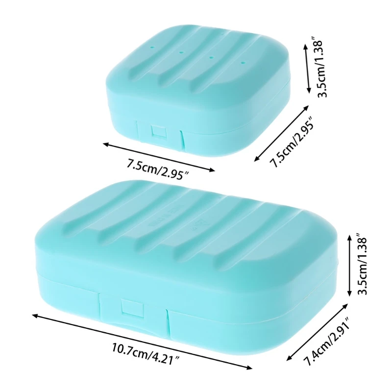 

Mini Soap Box Bathroom Dish Plate Case Home Shower Travel Holder Container Cute Y9UA