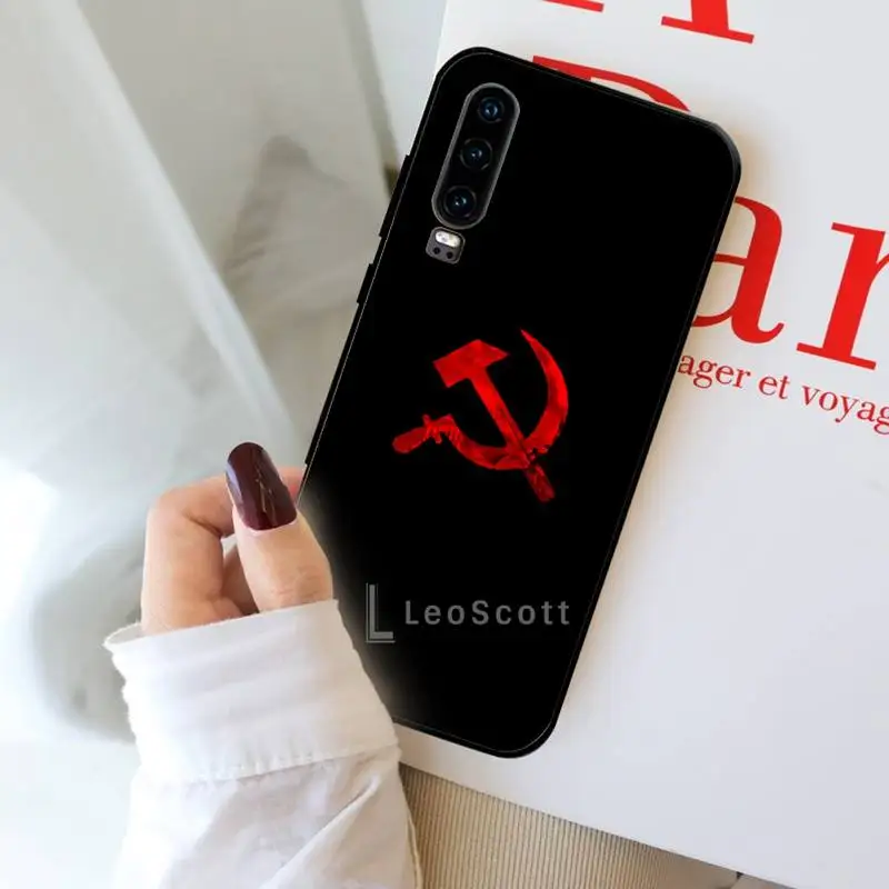 

Soviet Union USSR Flag Phone Case For Huawei Y5 Y6 II Y7 Y9 PRIME 2018 2019 NOVA3E P20 PRO P10 Honor 10