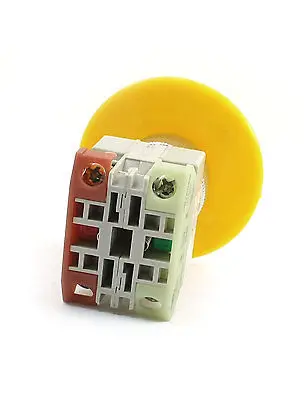 660V 10A DPST мгновенный желтый гриб головка кнопочный переключатель|Выключатели| |