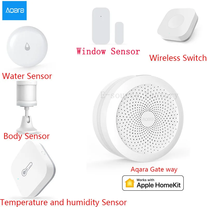 AQARA умный дом наборы шлюз концентратор двери окна датчик человеческого тела
