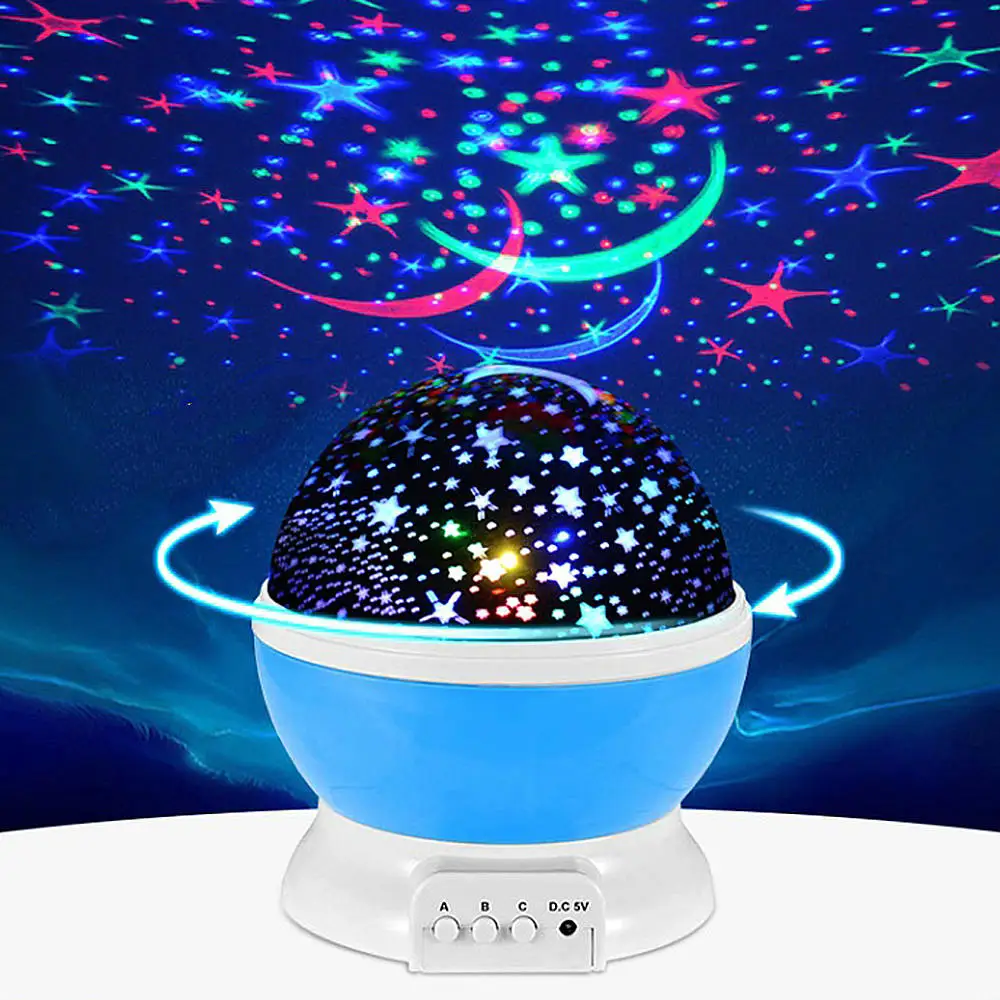 Светодиодный ночник со звездами звездным небом проектор лунная лампа с