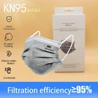 6-слойная серая маска KN95, пылезащитный респиратор с активированным углем, Пылезащитная маска для лица FFP2, Корейская маска KN95 ffp2 20 шт.кор. CE