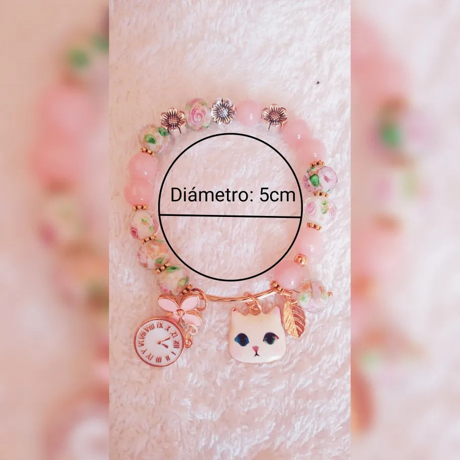 1 шт. японские милые простые часы с котом подвеска браслет бусинами из