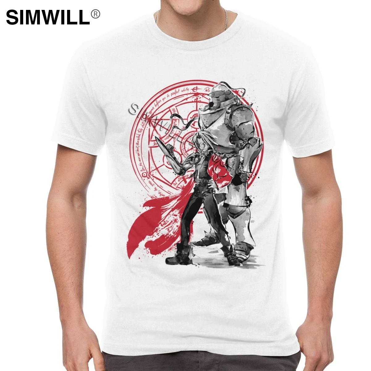 Крутая Мужская футболка полного металлического алхимика братство с коротким