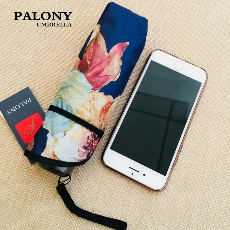 Карманный дизайнерский мини зонт от дождя для женщин маленький солнце/дождь