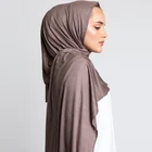 Модный мусульманский флейф 180x8 0 см, Женский хлопковый хиджаб большого размера, Исламские шалитюрбаны, однотонные модальные шарфы, головной платок, палантин