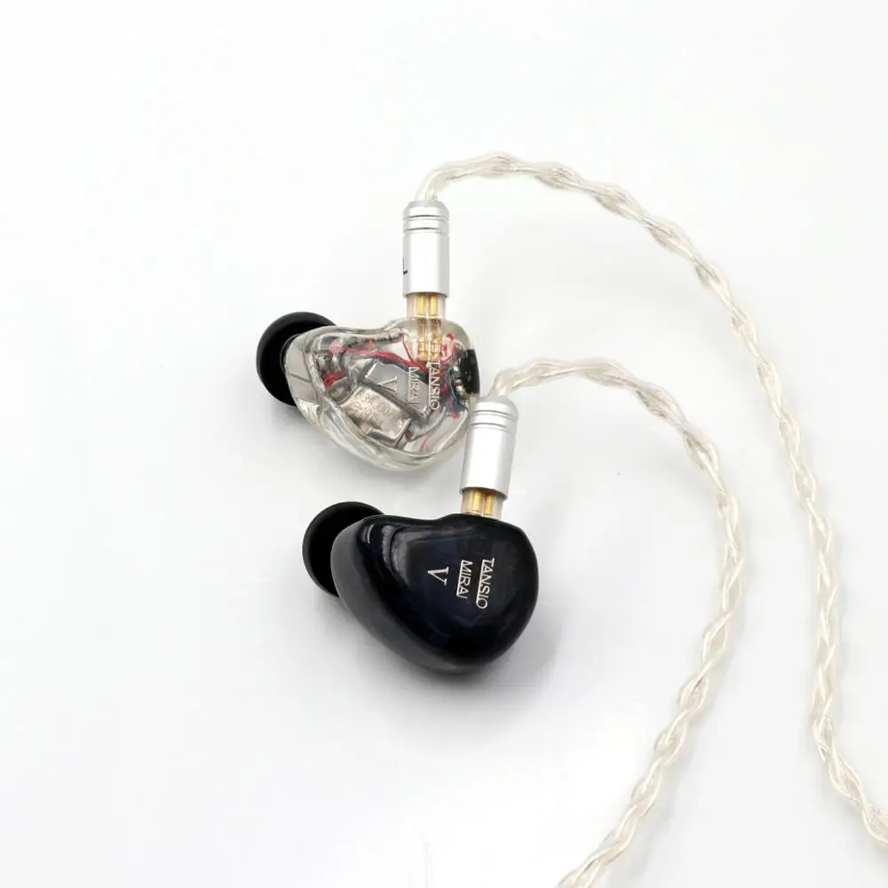 TANSIO Mirai TSMR-5 5BA Ноулз драйвер HiFi наушники-вкладыши с 3 Переключатель настройки, 2Pin 0,78 мм съемный кабель IEMs