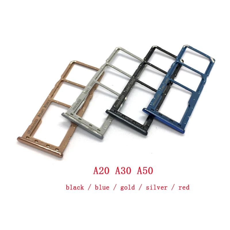 Лоток для sim-карты держатель для считывания sd-карт для samsung Galaxy A10 A105F A20 A205F A30 A305F A50 A505F A60 A605F держатель слота для sim-карты