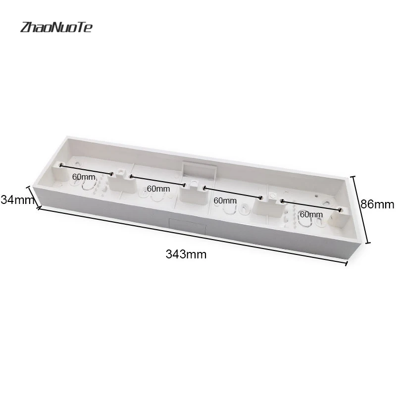 Внешний настенный переключатель с 4 бандами монтажный ящик 343*86*34 мм для 86