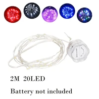 2m led string copper wire 20leds fairy string lights with battery operated with switch for outdoor party wedding christmas de