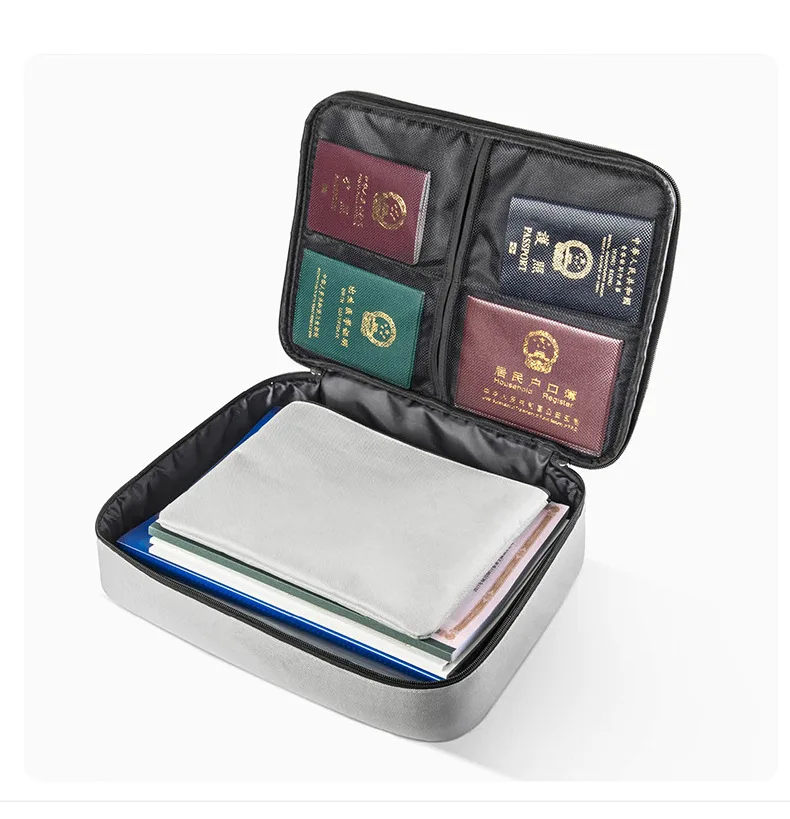

1047 certificate card bag portable pocket bag multi function travel storage document passport bag