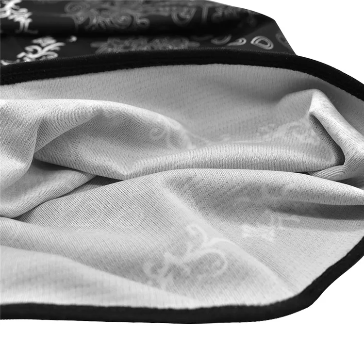 

WOSAWE Moto Mask Motorcycle Half Face Printing Mask Balaclava Neck Triangle Scarf Outdoor Breathable Face Shield Anti-UV Mask