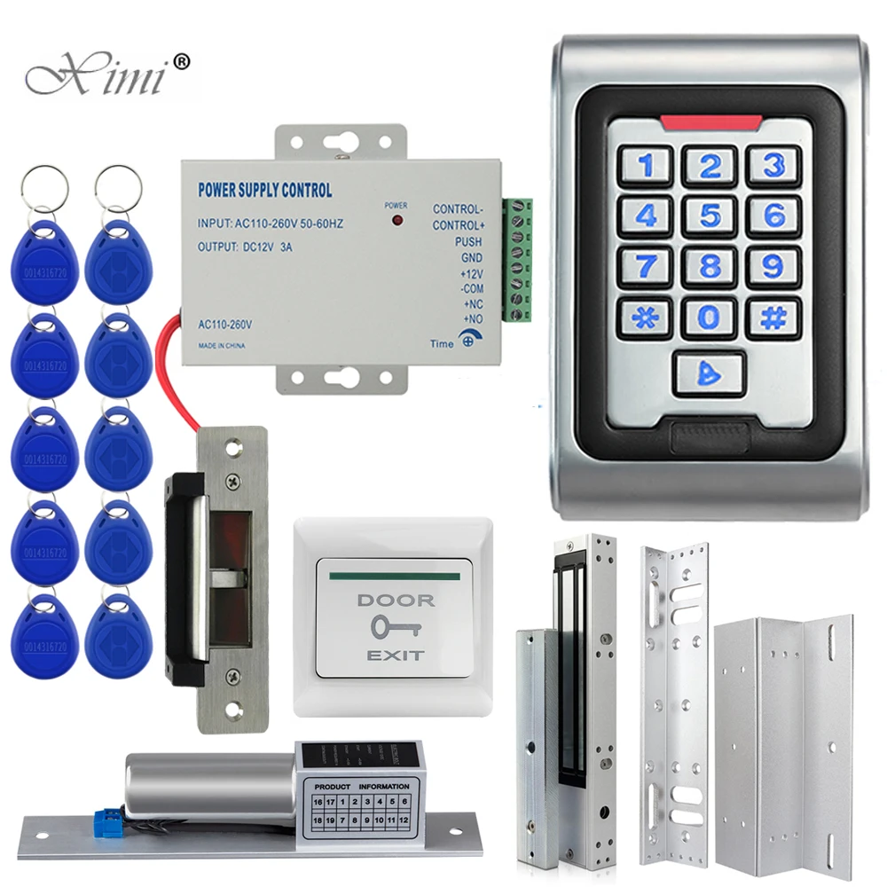 Уличная Водонепроницаемая RFID клавиатура система контроля доступа с сенсорным