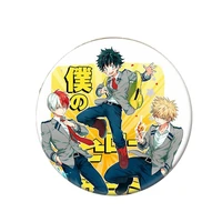 fashion my hero academia anime cartoon rooch pins button izuku collection badges new emblem backpacks accessories gift cosplay