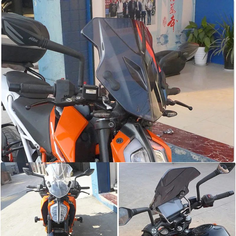 Переднее ветровое стекло для мотоцикла KTM Duke 390 390Duke ветрозащитный экран
