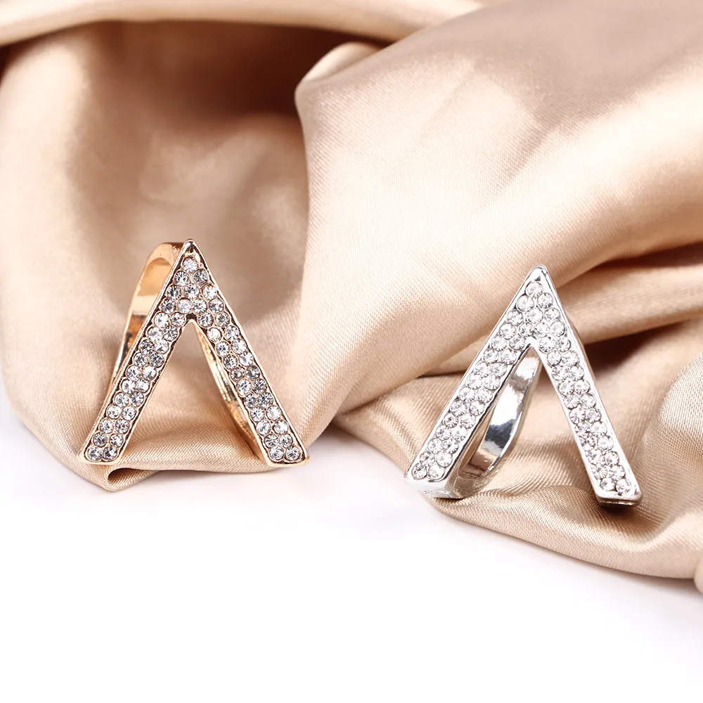 Зажим для шарфа с кольцом-держателем и пряжкой Женский бижутерия в романтическом